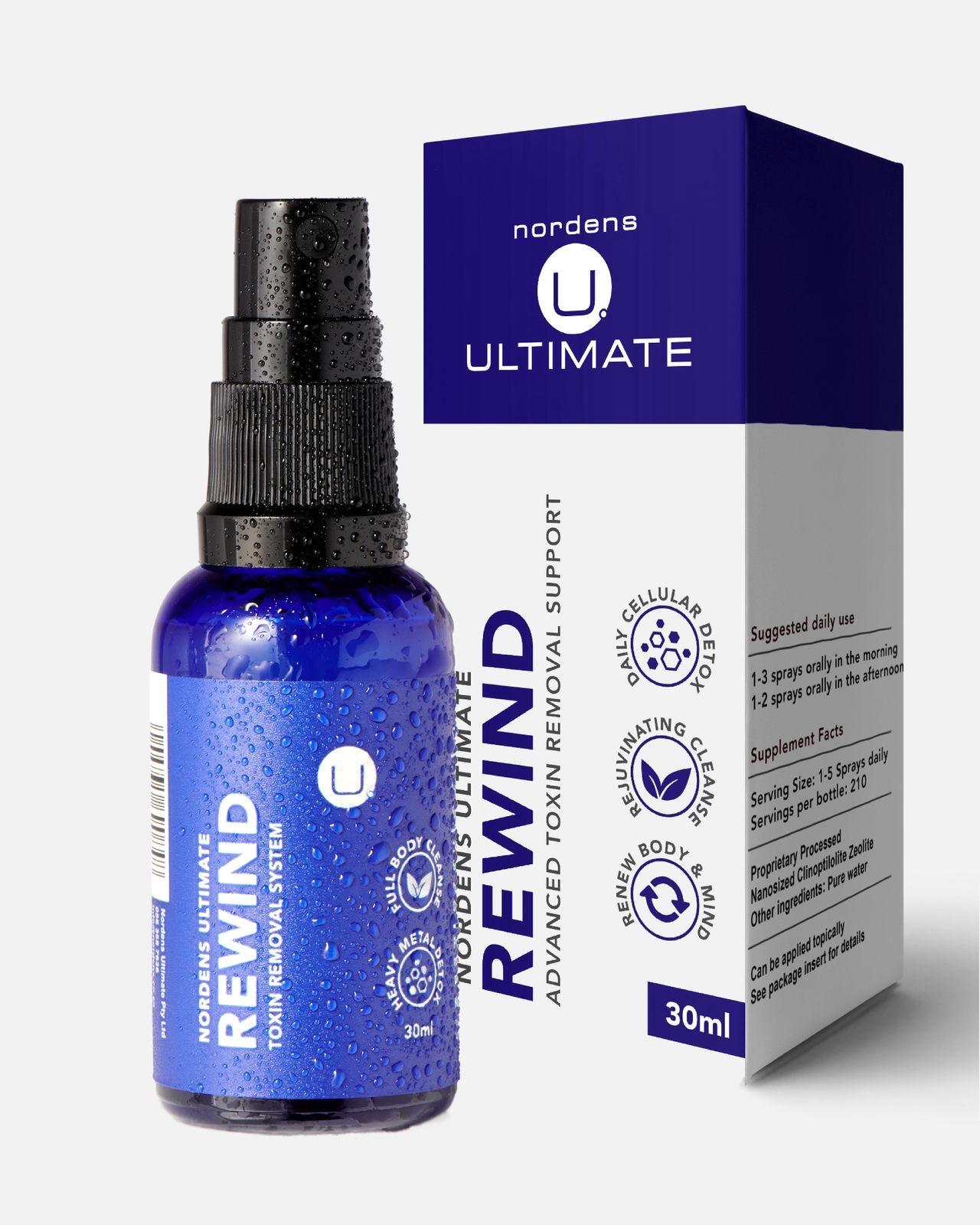 Rewind detox spray 30ml Rewind detox spray 30 mland box