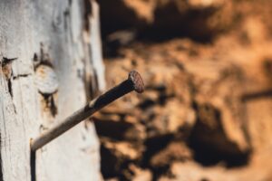 iron rusty nail